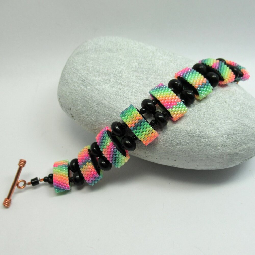 Handstitched Carrier bead bracelet